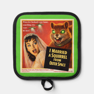 Squirrel from Outer Space Pot Holder