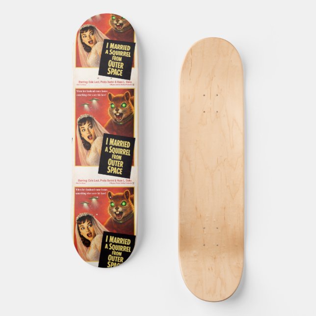 Squirrel from Outer Space Skateboard (Front)