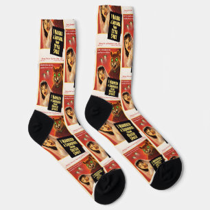 Squirrel from Outer Space Socks