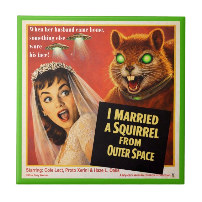 Squirrel from Outer Space Tile (Front)