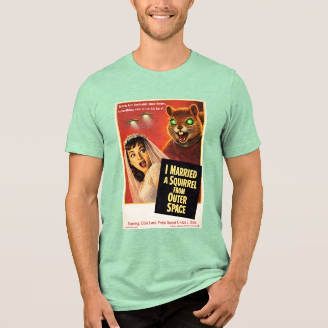 Squirrel from Outer Space Tri-Blend Shirt (Front)