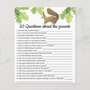 Squirrel - games - 20 questions about the parents