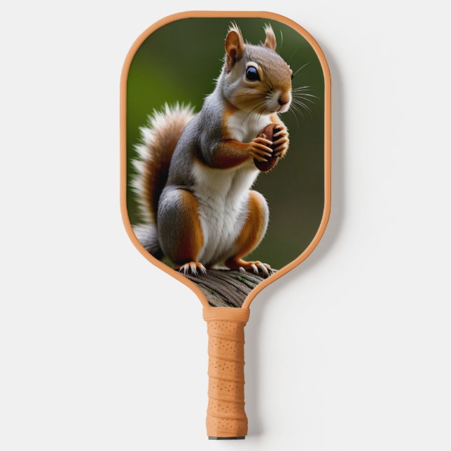 Squirrel Gathering Nuts Pickleball Paddle  (Front)