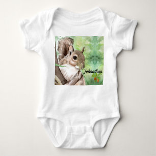 Squirrel Gender Neutral Infant Outfit Baby Bodysuit