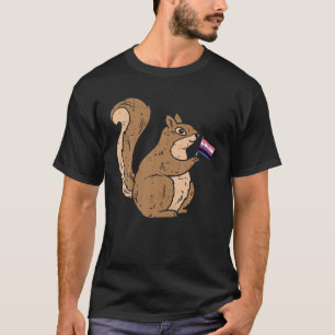 Squirrel Genderfluid Flag Pride Non-Binary Animal T-Shirt