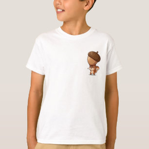 Squirrel Giant Acorn Balance Kids T-Shirt