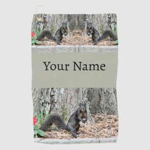 Squirrel Golf Towel