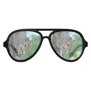 Squirrel Hanging in A Tree Aviator Sunglasses
