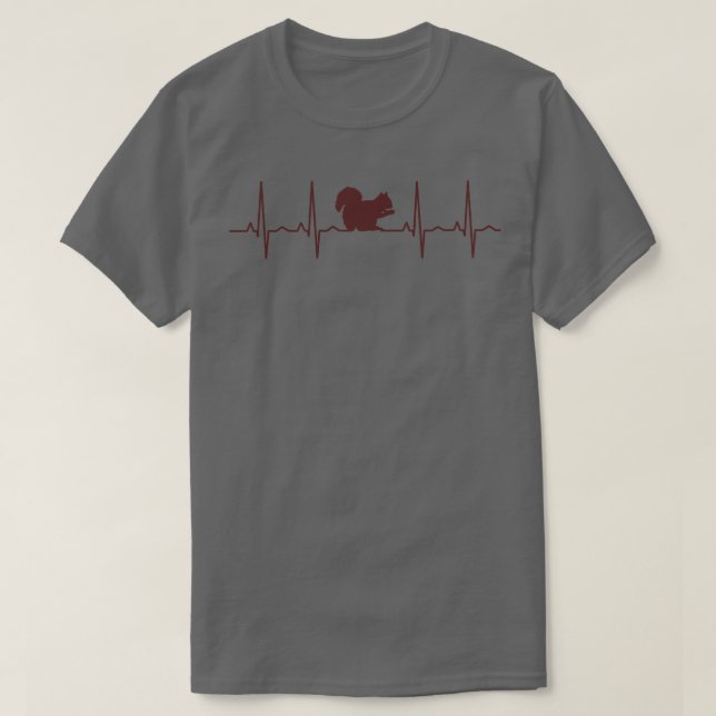 Squirrel Heartbeat T-Shirt (Design Front)