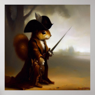 Squirrel Highwayman Poster