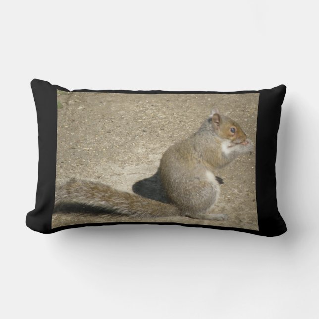 Squirrel Hungry Horatio Pillow (Front)