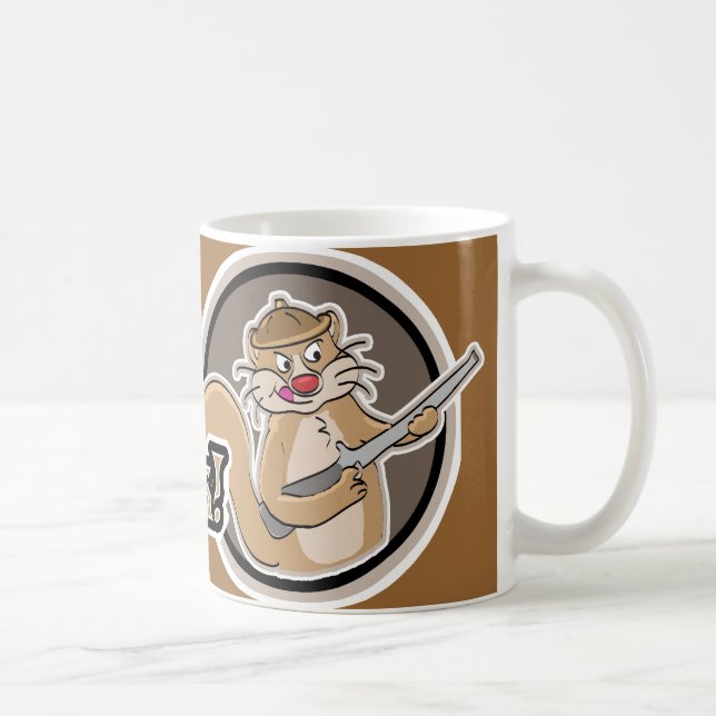 Squirrel Hunting Coffee Mug (Right)