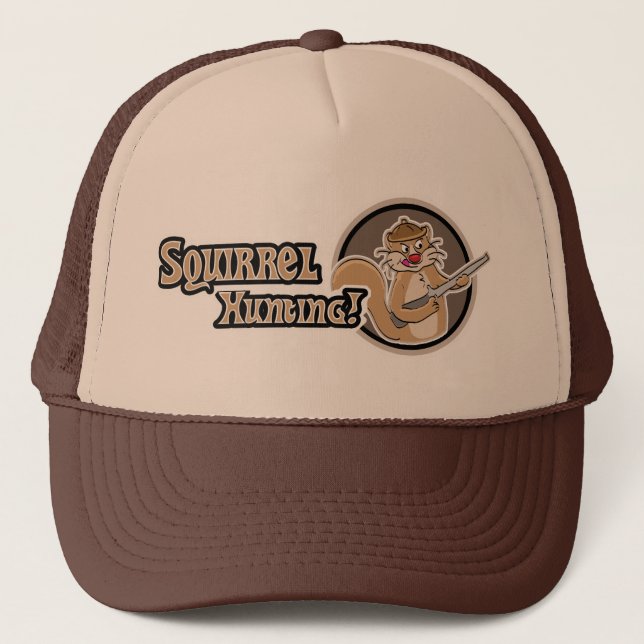 Squirrel Hunting Trucker Hat (Front)