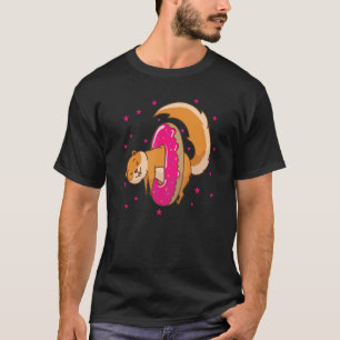 Squirrel in Doughnut Tree Rodent Nut T-Shirt