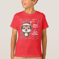 Squirrel in Headphones and Santa Hat - Jingle Beat