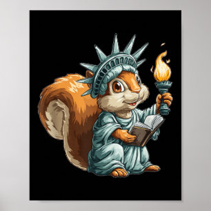 Squirrel In Liberty Statue Costume For Boys And Gi Poster