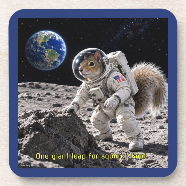Squirrel in Space Coaster (Front)