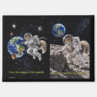 Squirrel in Space Magnet