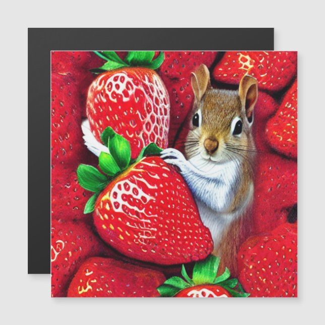 Squirrel In Strawberry Heaven  (Front/Back)