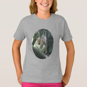 Squirrel In Tree Painting Animal Art T-Shirt
