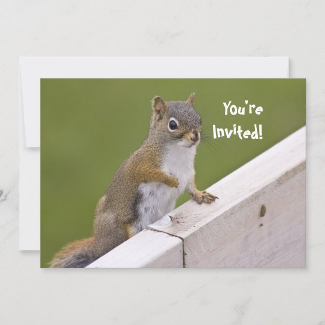 Squirrel invitation (Front)