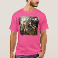 Squirrel Jam funny squirrel rock group