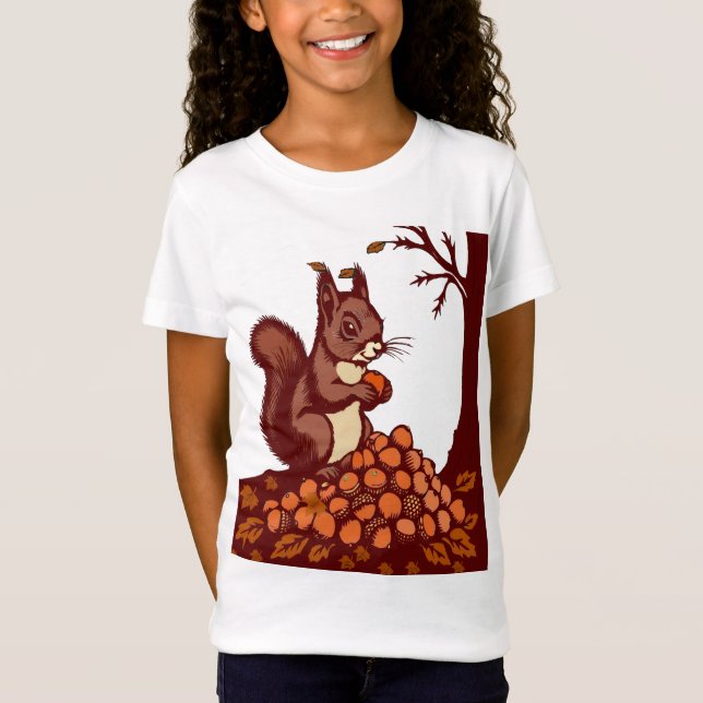 Squirrel Kids Fine Jersey T-Shirt (Front)