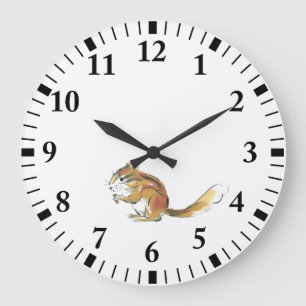 Squirrel Large Clock
