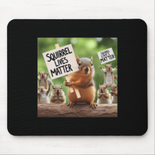 Squirrel Lives Sticker Mouse Pad