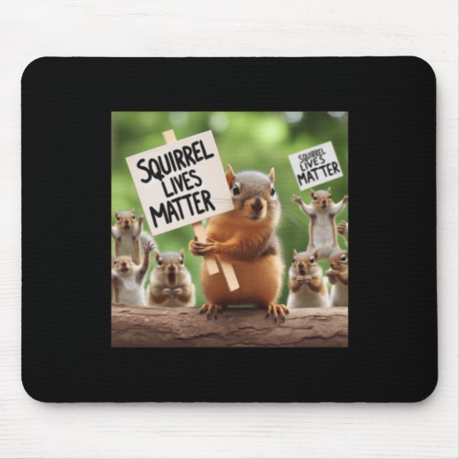 Squirrel Lives Sticker  Mouse Pad (Front)