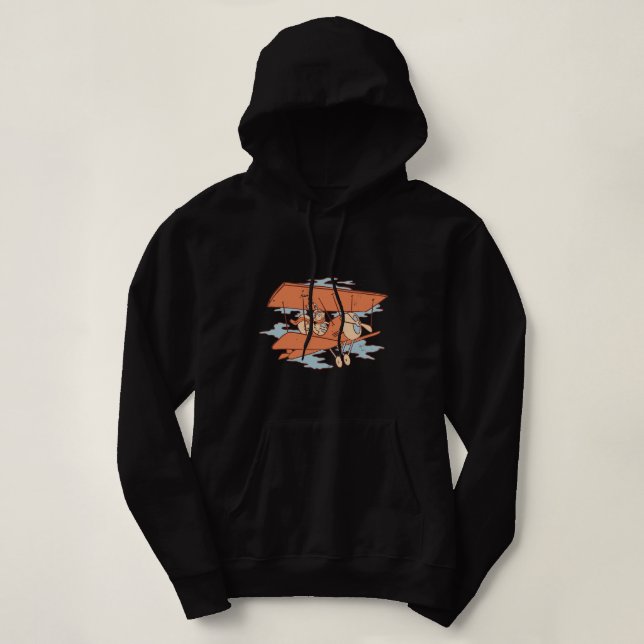 Squirrel Lover Funny squirrel pilot graphic for me Hoodie (Design Front)