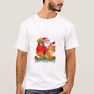 Squirrel Lover Santa Riding T-Shirt