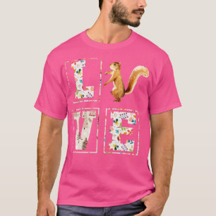 Squirrel Lover Valentines Day Gift Vintage Squirre T-Shirt
