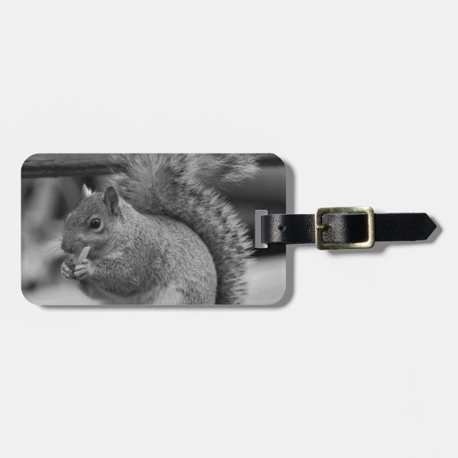 Squirrel Luggage Tag (Front Horizontal)