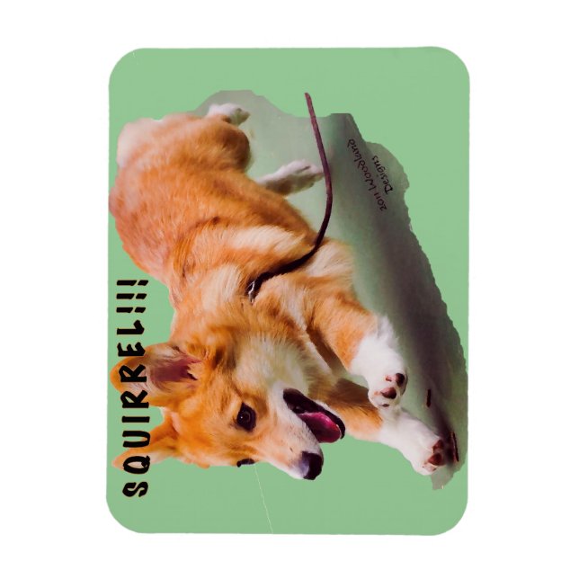 Squirrel!!! Magnet (Vertical)