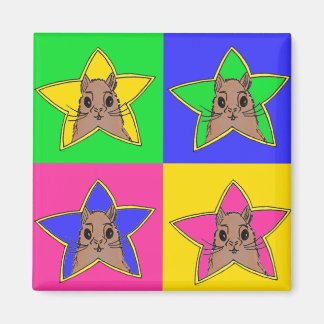 Squirrel Magnet 4 colours | Animal Drawing Origina