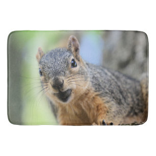 Squirrel magnet bath mat