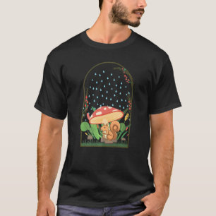 Squirrel Mushroom Naturecore Forestcore T-Shirt