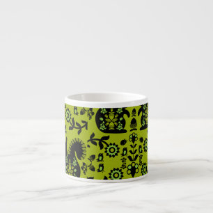 Squirrel Nordic Scandinavian Folk Art Espresso Cup