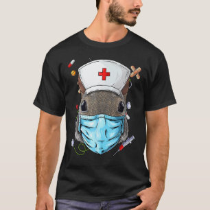 Squirrel Nurse RN Funny ER Nursing School Graduati T-Shirt