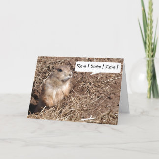 Squirrel Nutjob Birthday Card