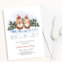Squirrel Nuts Christmas Winter Gender Reveal