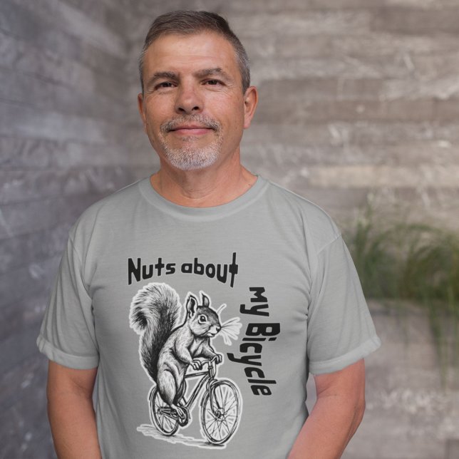 Squirrel on a bike cycling funny cyclist  T-Shirt (Creator Uploaded)