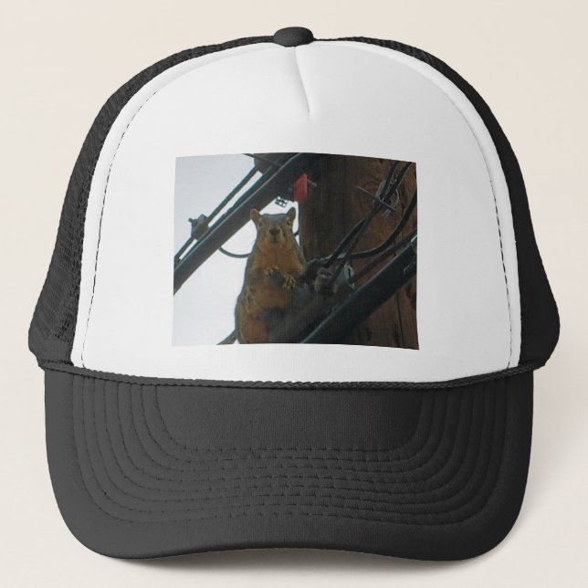 Squirrel on a Pole in Colorado Trucker Hat (Front)
