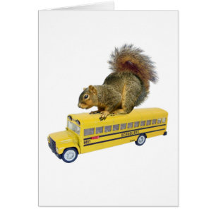 Squirrel on School Bus