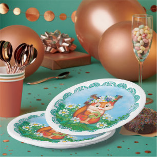 Squirrel Paper Plate
