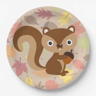 Squirrel Paper Plate