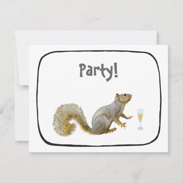 Squirrel Party Invitation (Front)