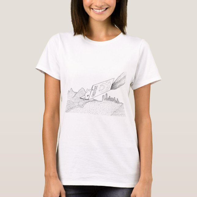Squirrel passport travel women's t-shirt (Front)