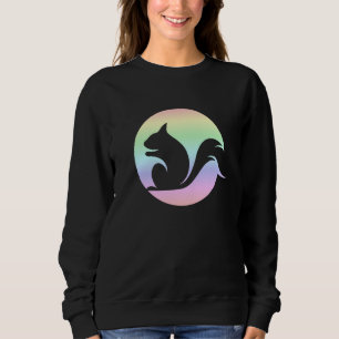 Squirrel Pastel Rainbow Love Squirrel Sunset Sweatshirt